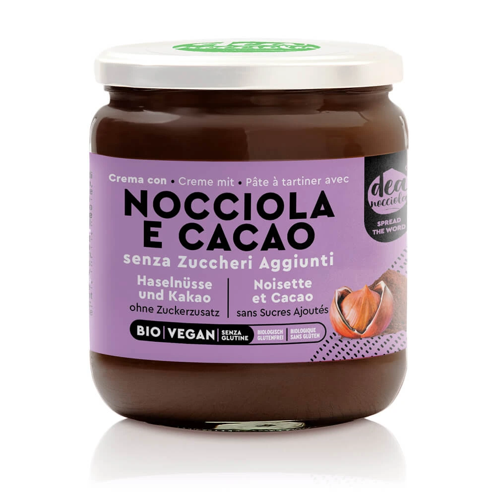 Crema con Nocciola e Cacao senza Zuccheri Aggiunti